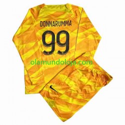 Camisola Paris Saint-Germain DONNARUMMA 99 Guarda-redes Criança Equipamento Segundo 2023-2024 Manga Comprida